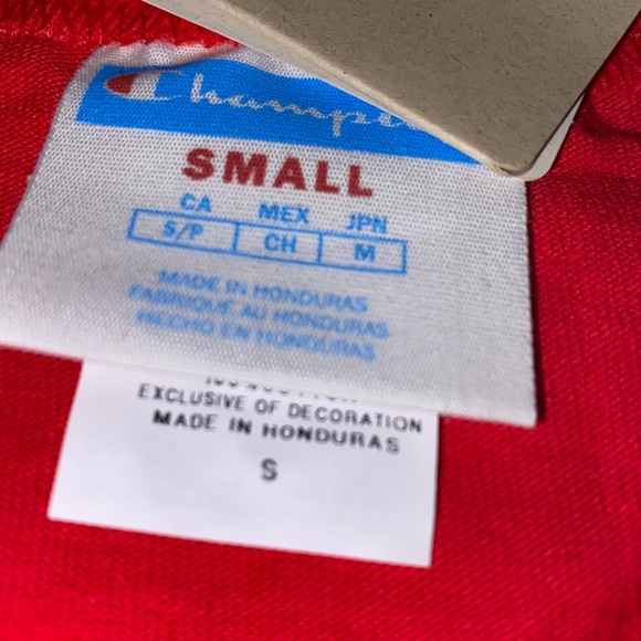 CHAMPION Men’s Heritage Tee Red T-Shirt - Picture 3 of 3